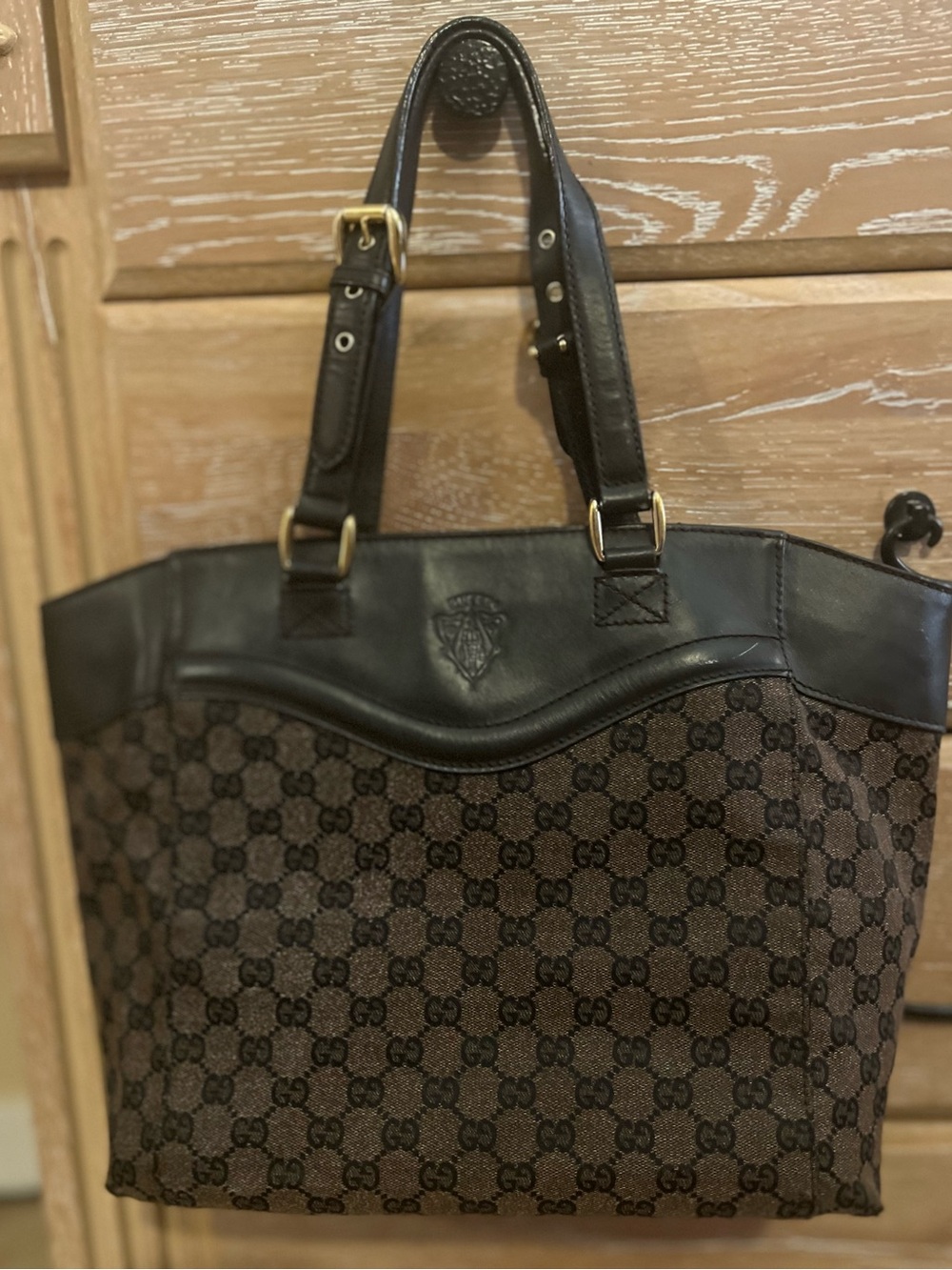 Brown Monogram GG Monogram Tote- Bag